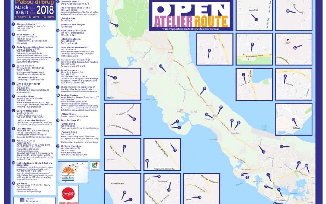 Open Atelier Route op 10 en 11 maart 2018